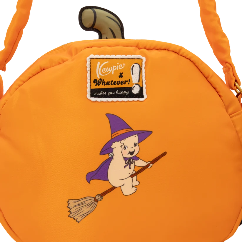 Kewpie Jack-O'-Lantern Padded Satin Crossbody Bag Whatever! Makes You Happy