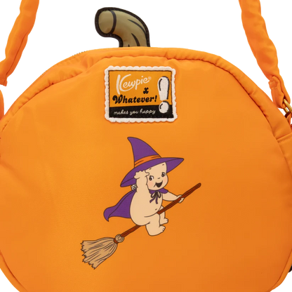Kewpie Jack-O'-Lantern Padded Satin Crossbody Bag Whatever! Makes You Happy