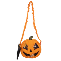 Kewpie Jack-O'-Lantern Padded Satin Crossbody Bag Whatever! Makes You Happy
