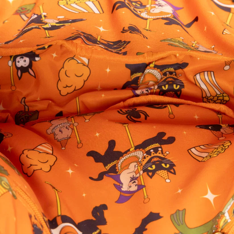 Kewpie Jack-O'-Lantern Padded Satin Crossbody Bag Whatever! Makes You Happy
