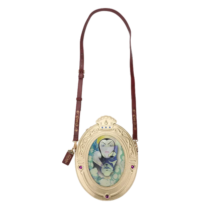 Decorative bag with character design on a white background