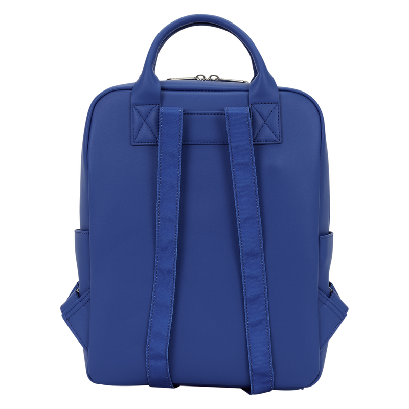 Blue backpack on a white background