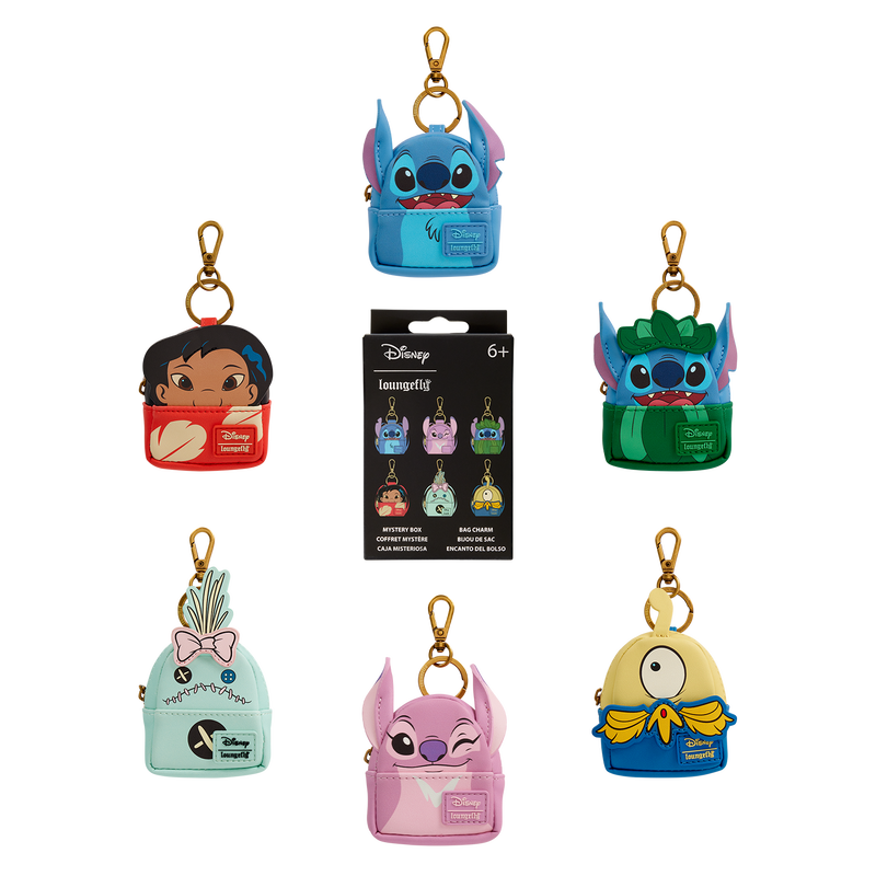 Loungefly Disney Lilo & Stitch Cosplay Mystery Mini Backpack Keychain Charm