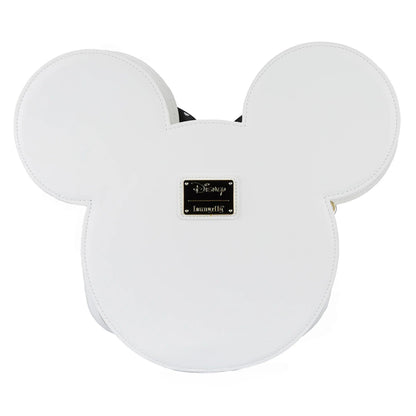 White backpack with Mickey Mouse ears on a white background