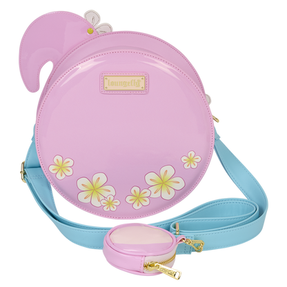 Loungefly Flamingo Pool Float Figural Crossbody Bag with Coin Bag