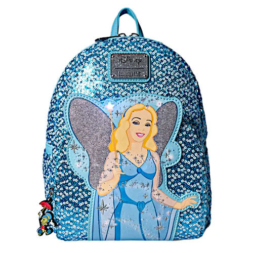 Loungefly Pinocchio Blue Fairy Sequin Mini Backpack