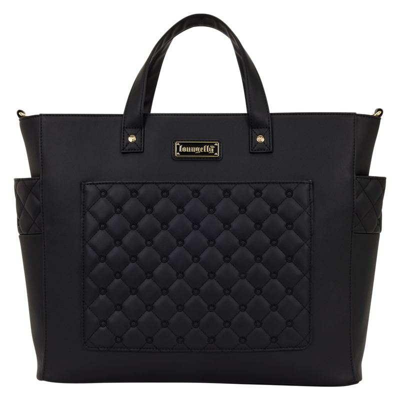Loungefly BackStory The Mo Black Convertible Backpack Tote Pin Trader Bag