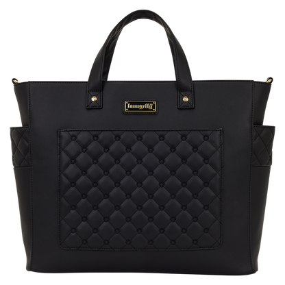 Loungefly BackStory The Mo Black Convertible Backpack Tote Pin Trader Bag