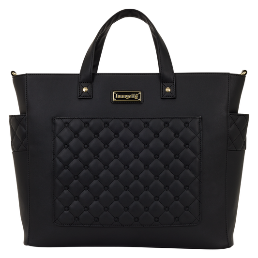 Loungefly BackStory The Mo Black Convertible Backpack Tote Pin Trader Bag