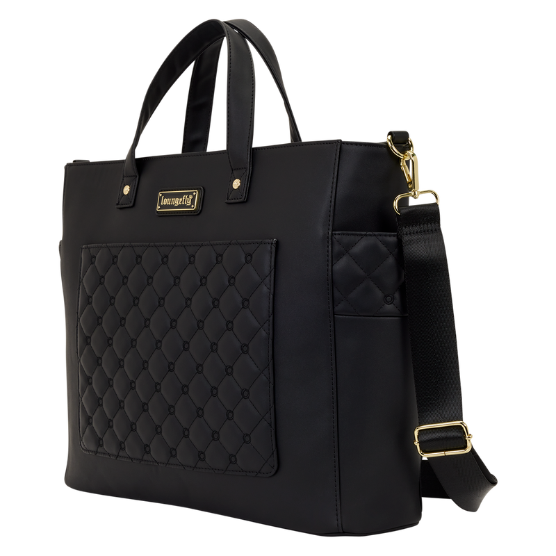 Loungefly BackStory The Mo Black Convertible Backpack Tote Pin Trader Bag