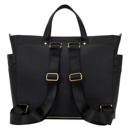 Loungefly BackStory The Mo Black Convertible Backpack Tote Pin Trader Bag