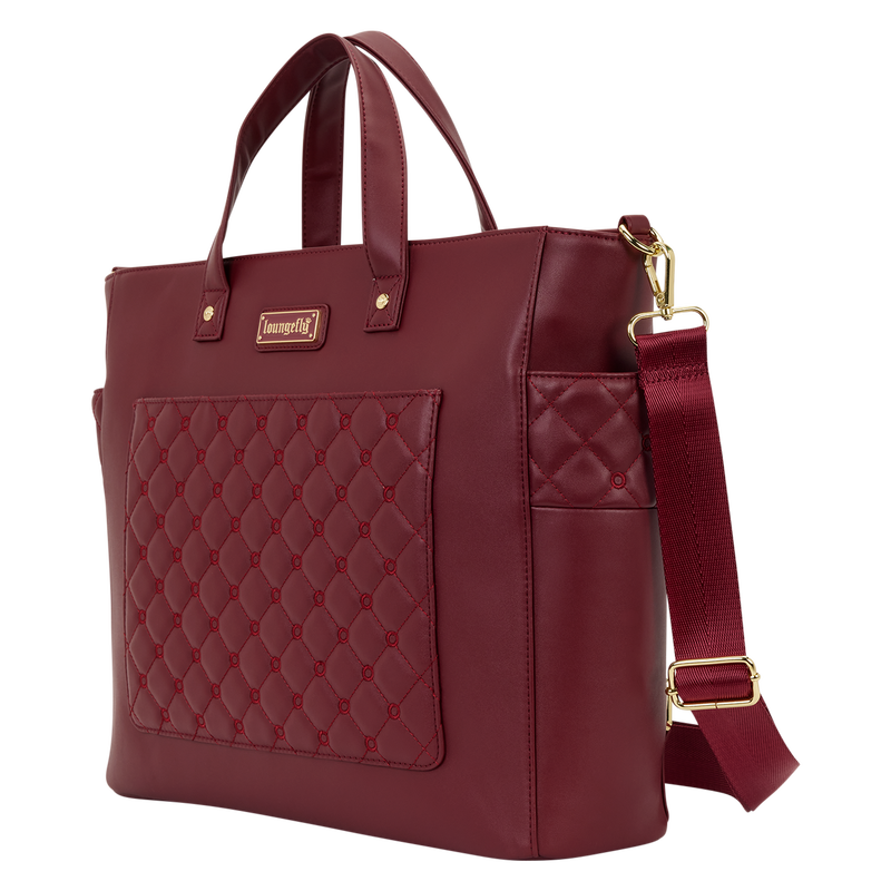 Loungefly BackStory The Mo Red Convertible Backpack Tote Pin Trader Bag