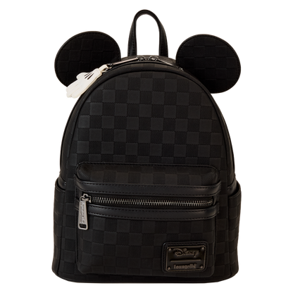 Mickey Mouse Checkered Texture Mini Backpack