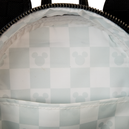 Mickey Mouse Checkered Texture Mini Backpack
