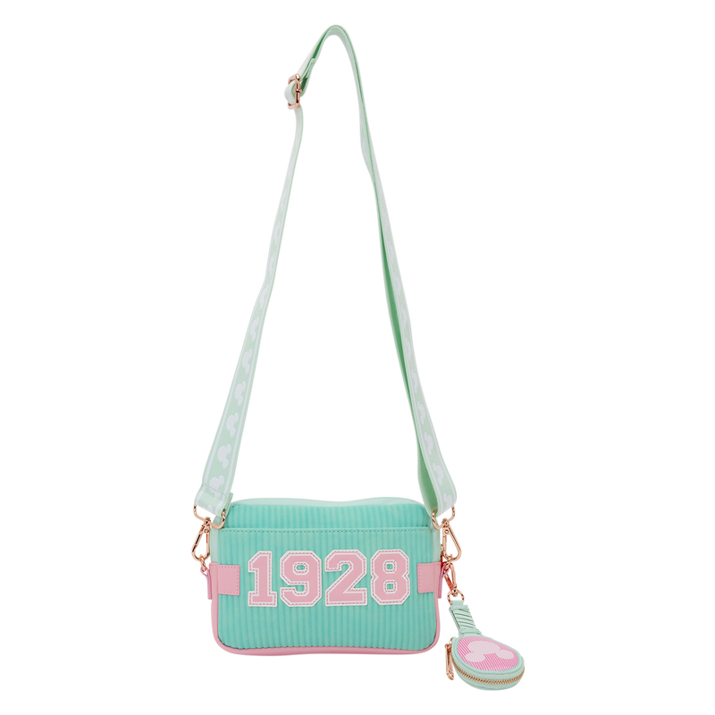 Loungefly Disney Mickey Mouse Tennis Sling Crossbody Bag with Coin Bag