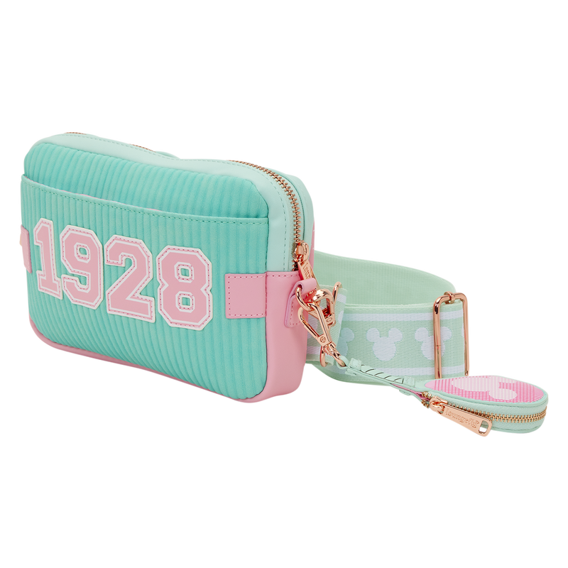 Loungefly Disney Mickey Mouse Tennis Sling Crossbody Bag with Coin Bag