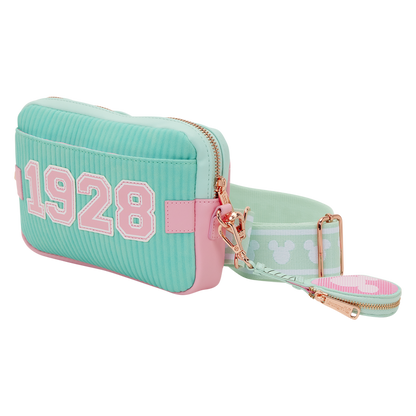 Loungefly Disney Mickey Mouse Tennis Sling Crossbody Bag with Coin Bag