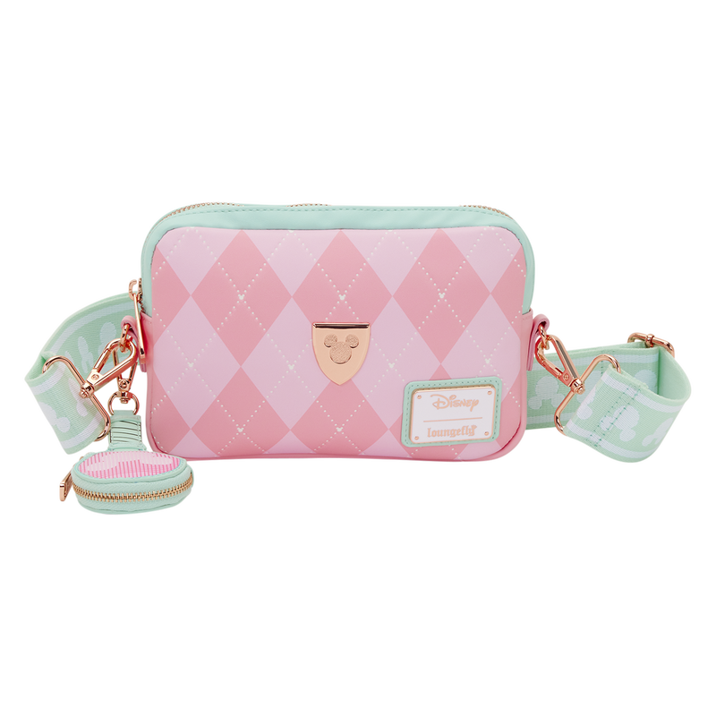 Loungefly Disney Mickey Mouse Tennis Sling Crossbody Bag with Coin Bag