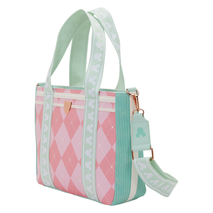 Loungefly Disney Mickey Mouse Tennis Tote Crossbody Bag with Coin Bag