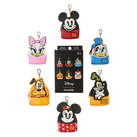 Loungefly Disney Mickey & Friends Picnic Cosplay Mystery Mini Backpack Keychain Charm