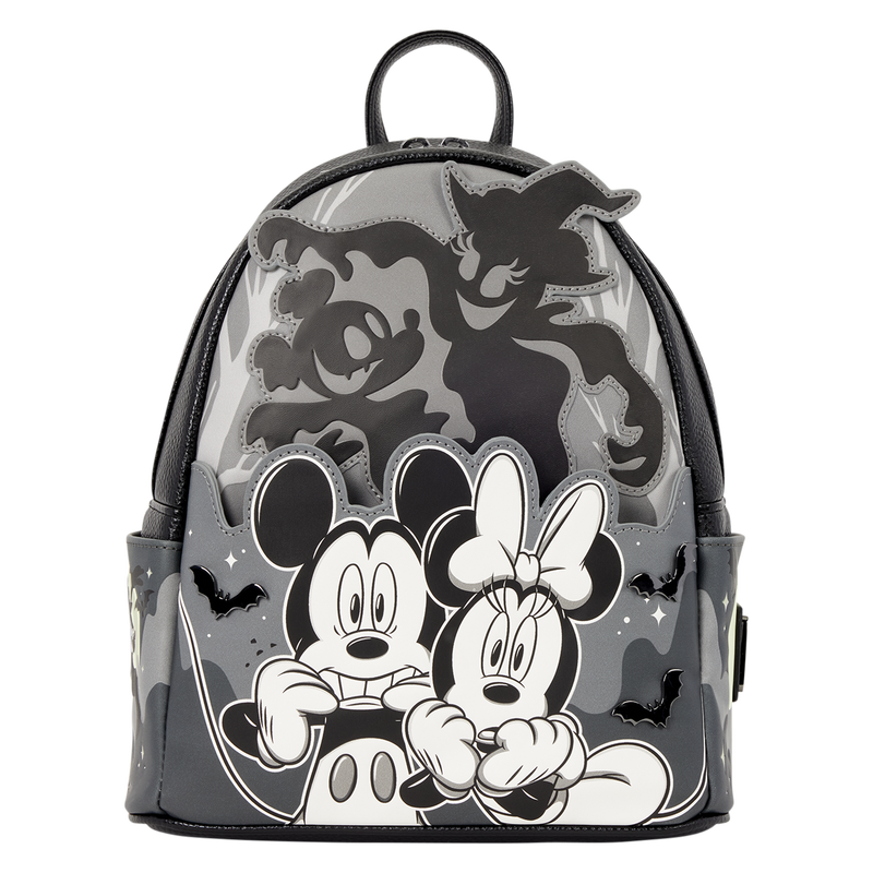 Loungefly Disney Mickey & Minnie Ghost Light-Up Glow Mini Backpack