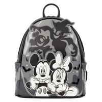 Loungefly Disney Mickey & Minnie Ghost Light-Up Glow Mini Backpack