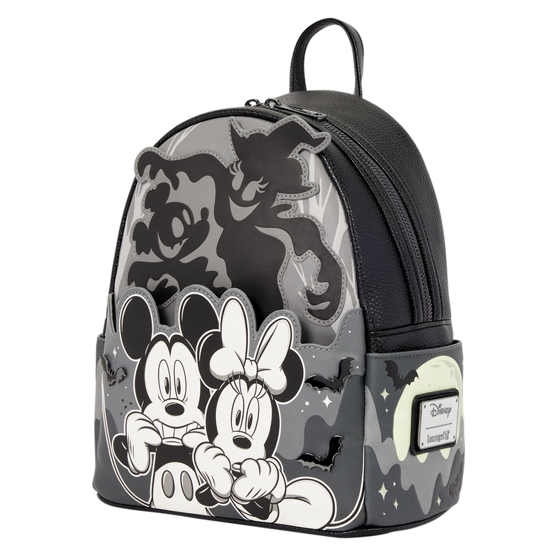 Loungefly Disney Mickey & Minnie Ghost Light-Up Glow Mini Backpack