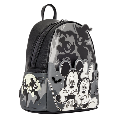 Loungefly Disney Mickey & Minnie Ghost Light-Up Glow Mini Backpack