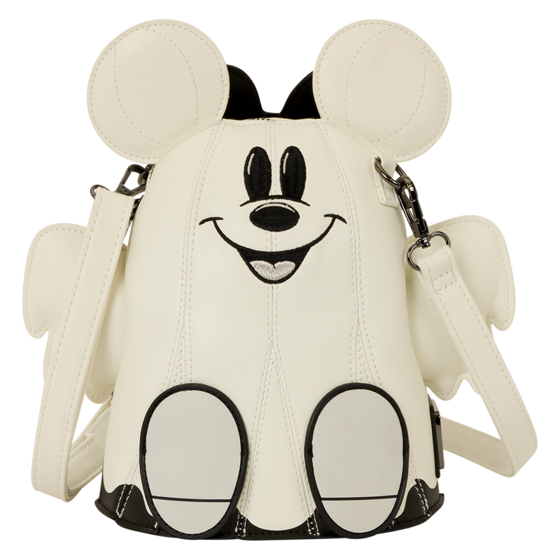 Loungefly Disney Mickey & Minnie Mouse Ghost Glow Figural Crossbody Bag