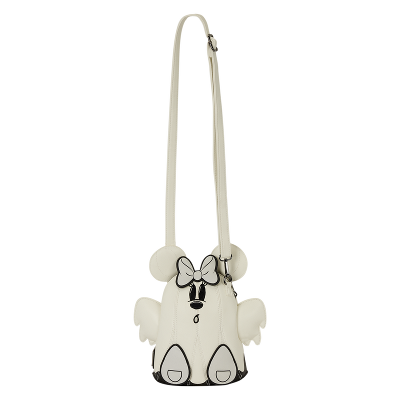 Loungefly Disney Mickey & Minnie Mouse Ghost Glow Figural Crossbody Bag