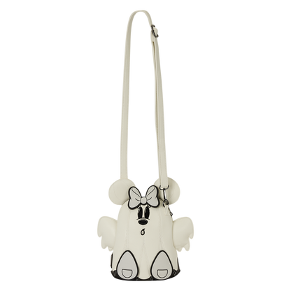 Loungefly Disney Mickey & Minnie Mouse Ghost Glow Figural Crossbody Bag