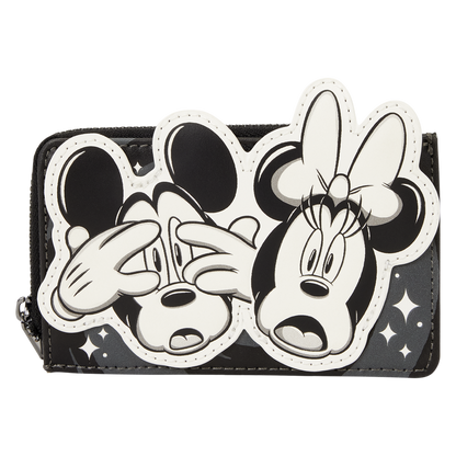 Loungefly Disney Mickey & Minnie Mouse Ghost Zip Around Card Holder
