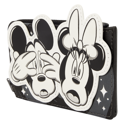 Loungefly Disney Mickey & Minnie Mouse Ghost Zip Around Card Holder