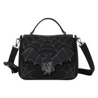 Loungefly Disney Mickey & Minnie Spiderweb & Bats Crossbody Bag
