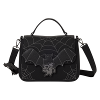 Loungefly Disney Mickey & Minnie Spiderweb & Bats Crossbody Bag