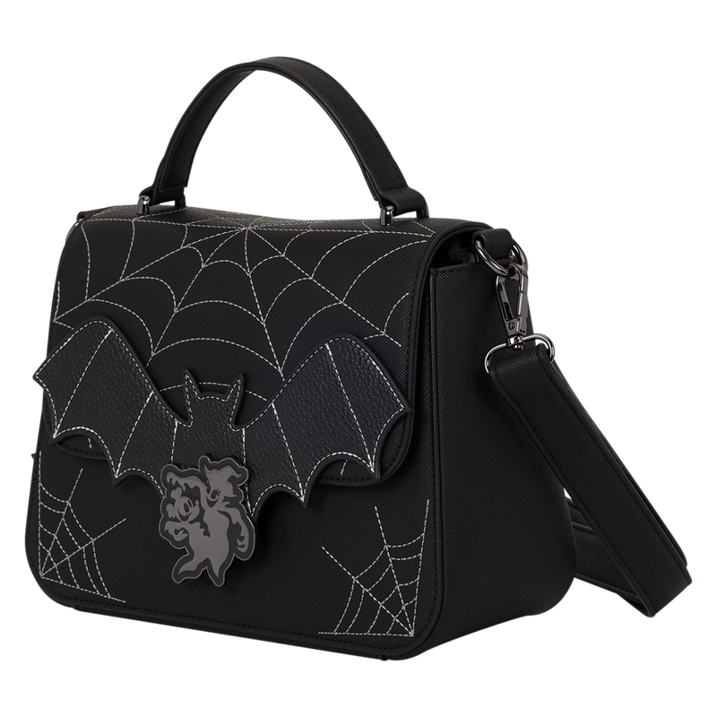 Loungefly Disney Mickey & Minnie Spiderweb & Bats Crossbody Bag
