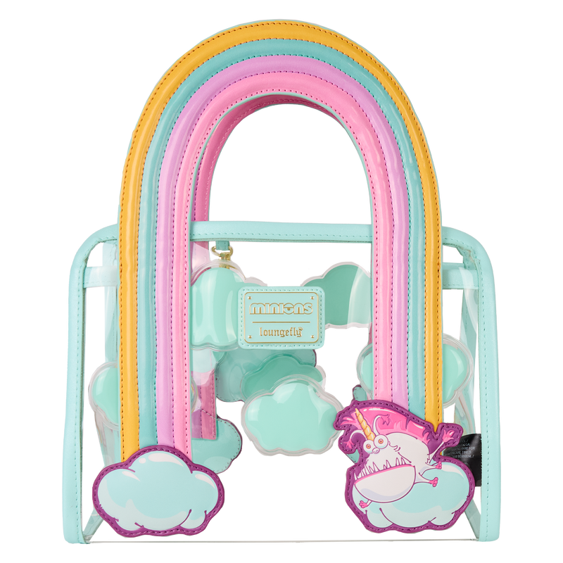 Set of colorful hair ties with cloud designs in a clear holder, featuring the brand 'Mia & Co.'