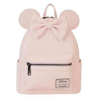Minnie Mouse Checkered Texture Mini Backpack