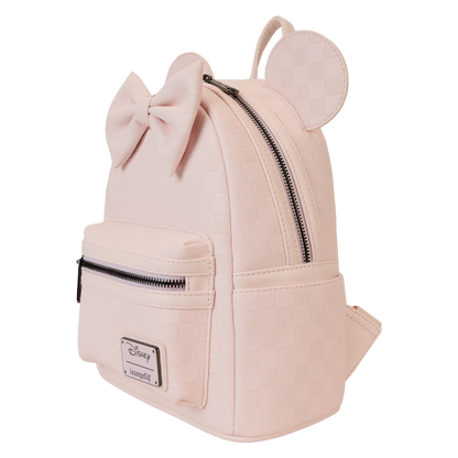Minnie Mouse Checkered Texture Mini Backpack