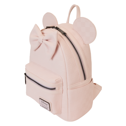 Minnie Mouse Checkered Texture Mini Backpack