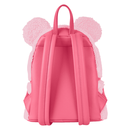 Loungefly Disney Minnie Mouse Hearts Strawberry Scented Sherpa Mini Backpack - Exclusive