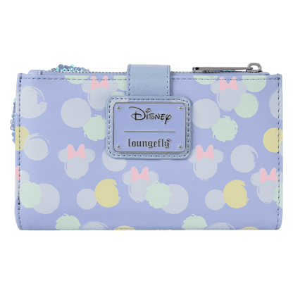 Minnie Mouse Exclusive Iridescent All-Over Print Sequin Ear Flap Wallet