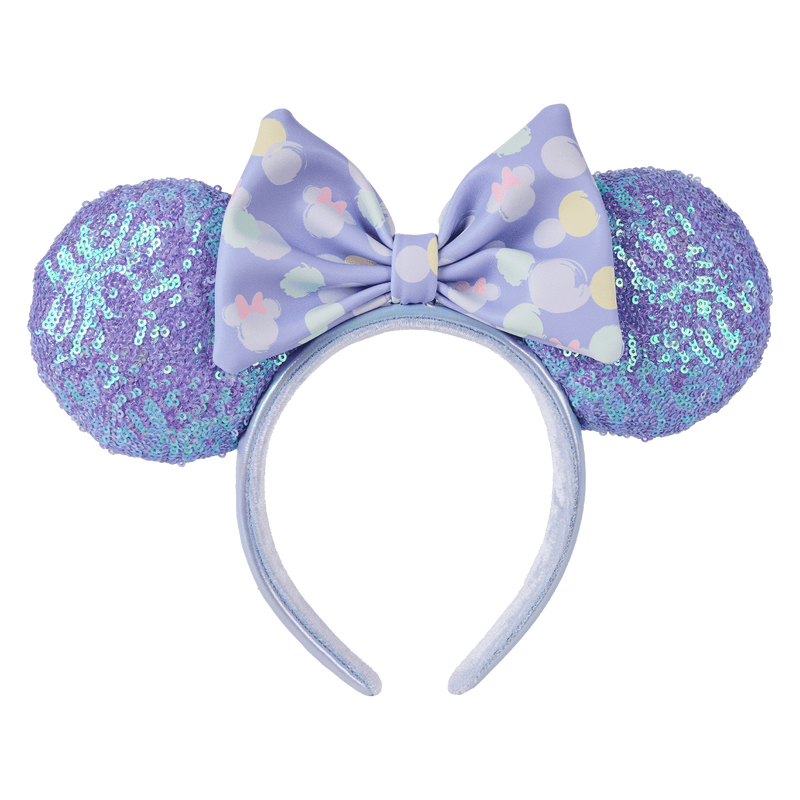 Minnie Mouse Iridescent Sequin Ear Headband Exclusive Loungefly Disney