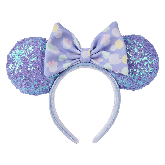 Minnie Mouse Iridescent Sequin Ear Headband Exclusive Loungefly Disney