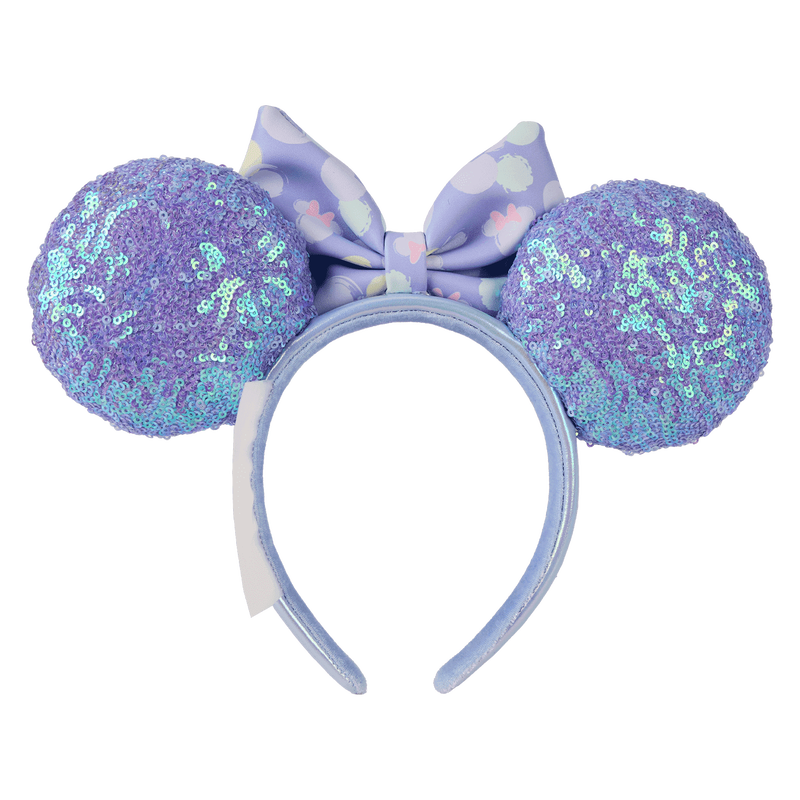 Minnie Mouse Iridescent Sequin Ear Headband Exclusive Loungefly Disney