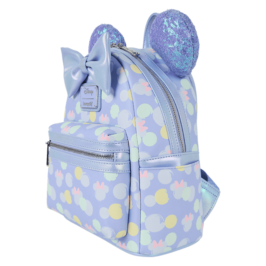 Minnie Mouse Iridescent All-Over Print Sequin Ear Mini Backpack - alternate view 2