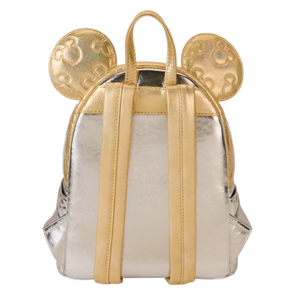 Minnie Mouse Exclusive Metallic Gold & Silver Quilted Mini Backpack