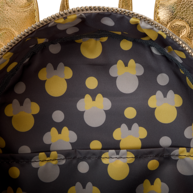 Minnie Mouse Exclusive Metallic Gold & Silver Quilted Mini Backpack