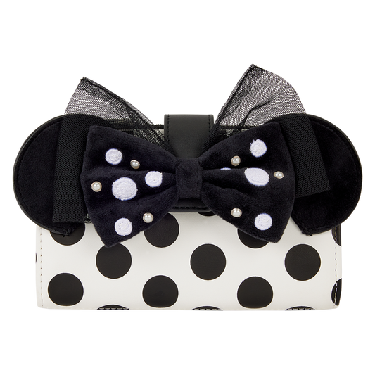 Minnie Mouse Exclusive Polka Dot Pearl Flap Wallet