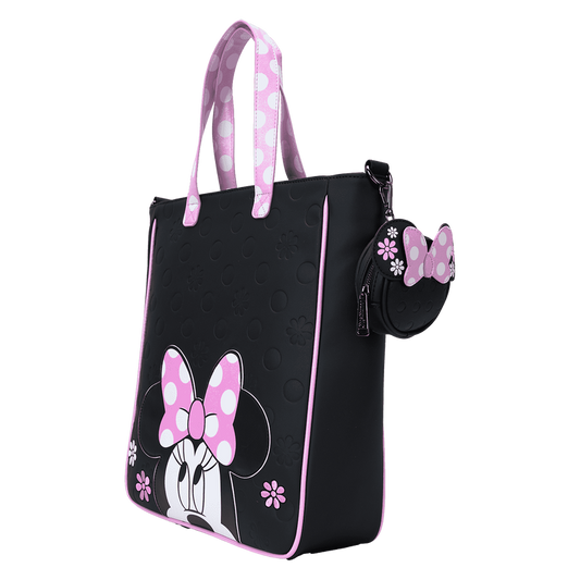 Minnie Mouse Floral Rock The Dots Tote Crossbody Bag With Coin Bag - alternate view 2